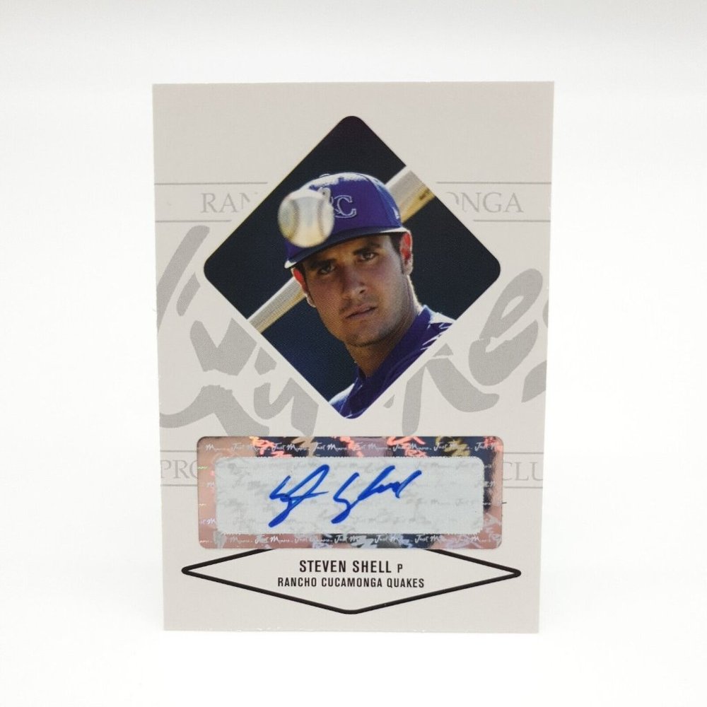 Steven Shell #79 Autograph Rancho Cucamonga 2004 Just Minors Justifiable Auto